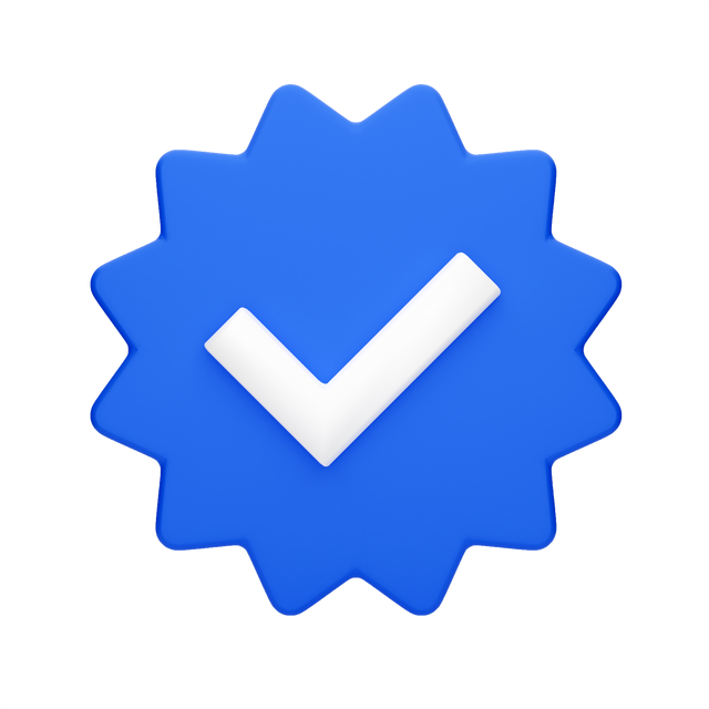 3d icon verify verified